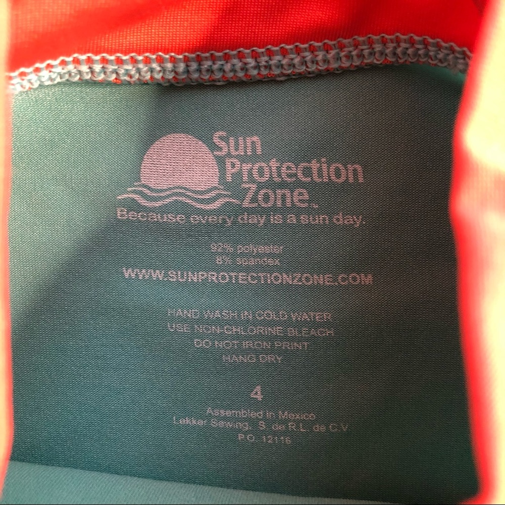 Sun Protection Zone Alligator Rash Guard Size 4 - Picture 3 of 3